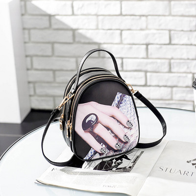 Rucsac de dama modern din piele ecologica cu aplicatii diferite