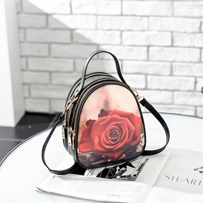 Rucsac de dama modern din piele ecologica cu aplicatii diferite