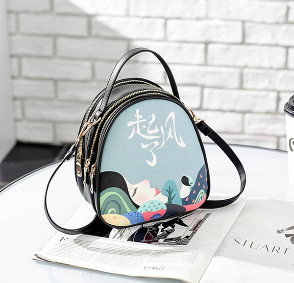 Rucsac de dama modern din piele ecologica cu aplicatii diferite