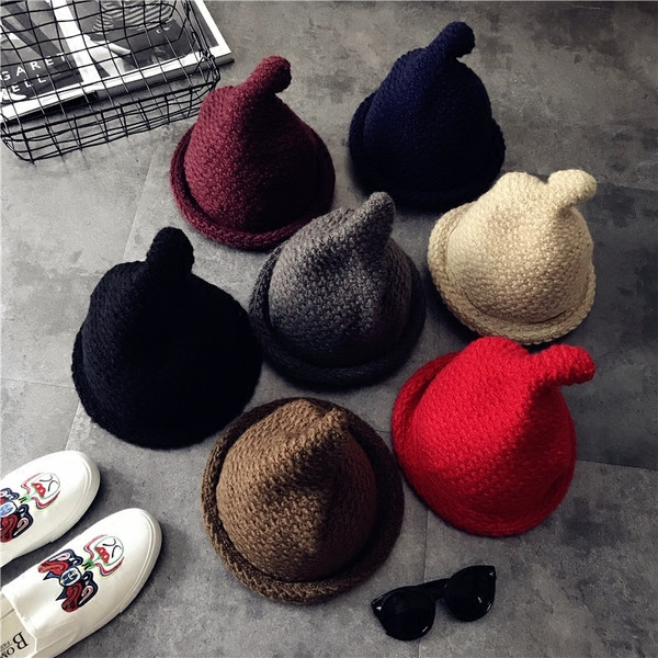 Palarie casual dama tricotata in diferite culori