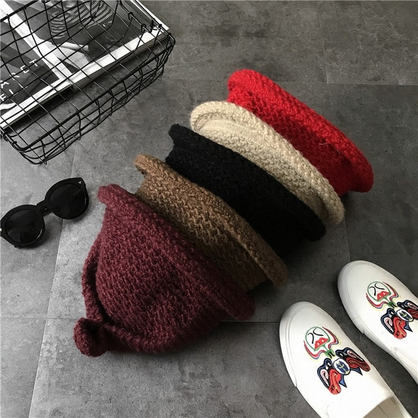 Palarie casual dama tricotata in diferite culori