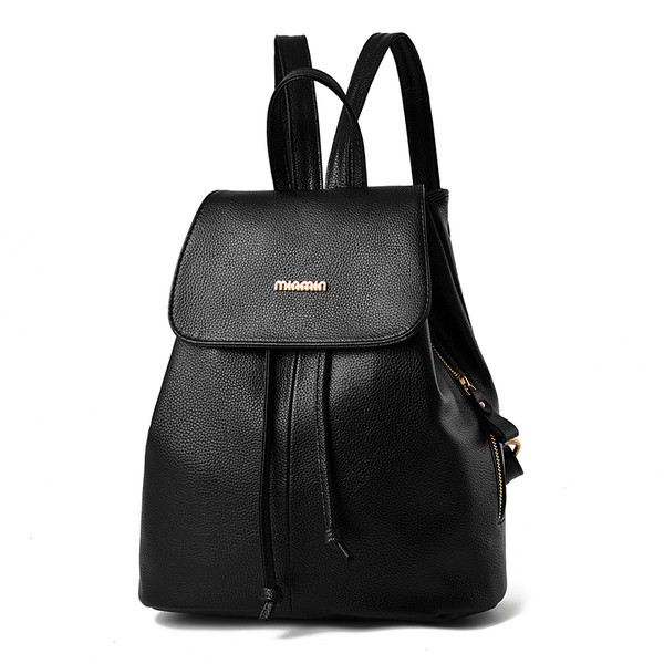 Модерна дамска раница от еко кожа в три цвята