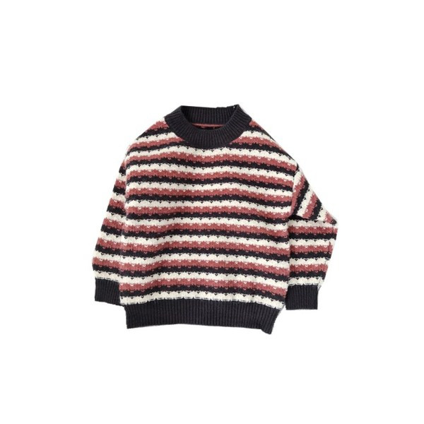 Pulover casual pentru copii cu dungi pentru baieti in doua culori