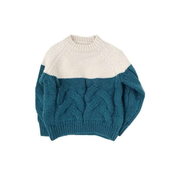 Παιδικό πουλόβερ  για αγόρια σε μπλε και κίτρινο χρώμα