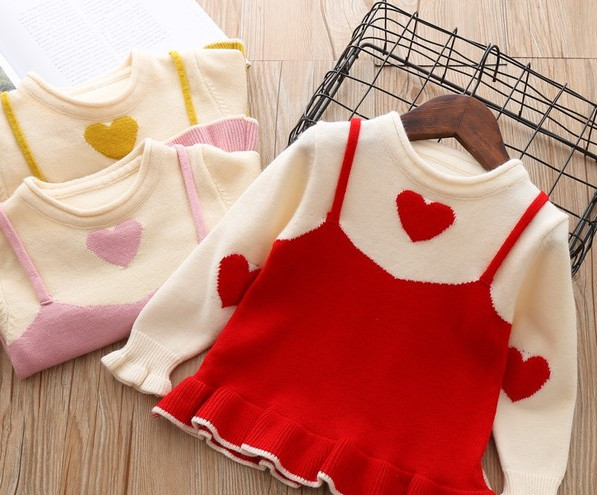 Pulover pentru copii modern pentru fete in trei culori