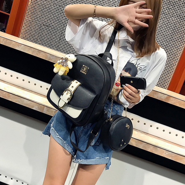 Rucsac de dama model actual cu decor in mai multe culori