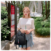 Rucsac zilnic de dama din piele ecologica de culoare neagra