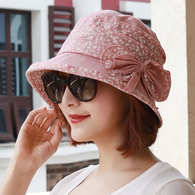 Γυναικείο καπέλο με κορδέλα σε τρία χρώματα