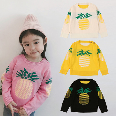 Ежедневен детски пуловер за момичета в четири цвята