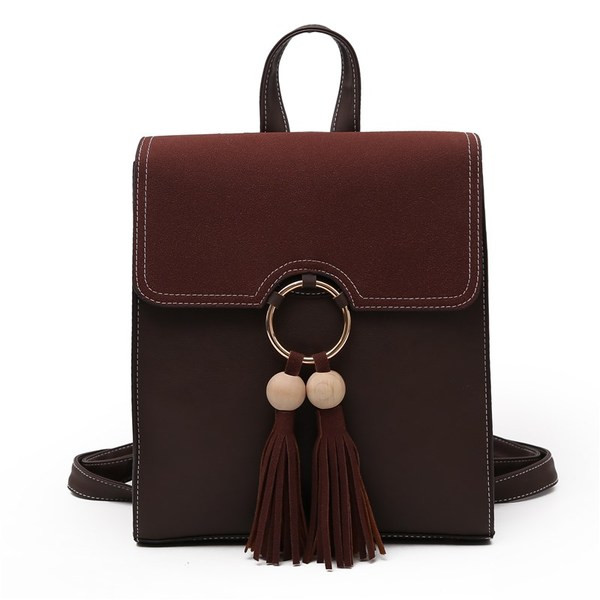 Сет от две части - раница и чанта от еко кожа в три цвята