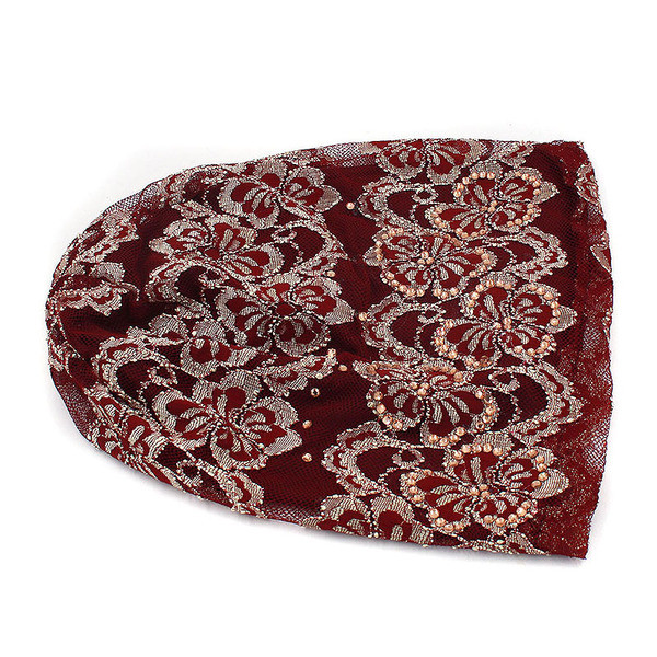 Palarie moderna de dama cu broderie in trei culori