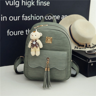 Μοντέρνο γυναικείο σακίδιο μοντέλο με διακοσμητικά στοιχεία σε τρία χρώματα