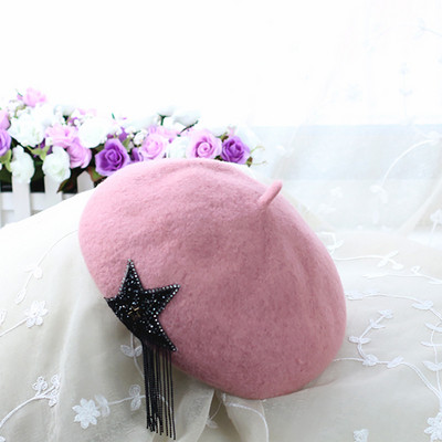 Palarie moderna de dama cu broderie in diferite culori