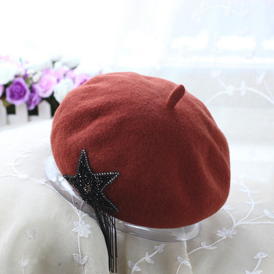 Palarie moderna de dama cu broderie in diferite culori