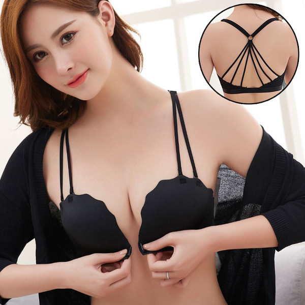 Σετ εσωρούχων με μπροστινή στερέωση σε πέντε χρώματα