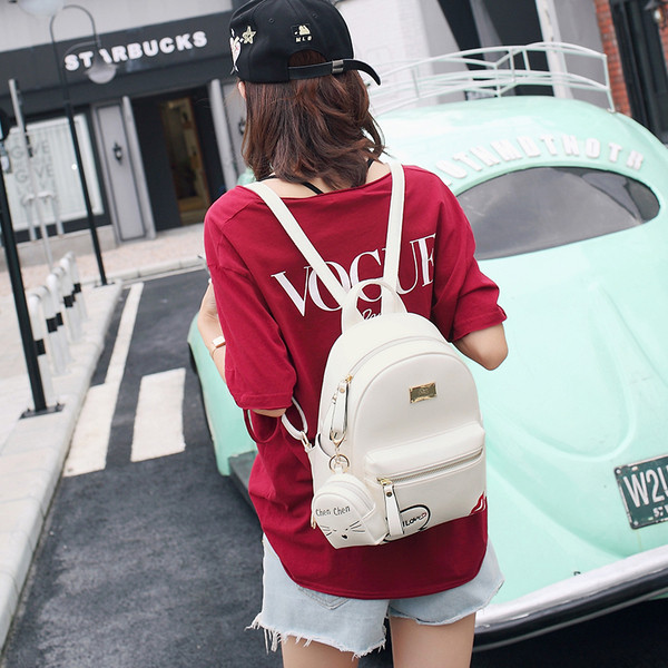 Rucsac de dama model actual din piele ecologica in trei culori