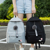 Ежедневен модел дамска раница с пух в няколко цвята