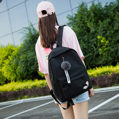 Ежедневен модел дамска раница с пух в няколко цвята