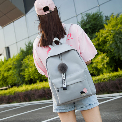 Ежедневен модел дамска раница с пух в няколко цвята