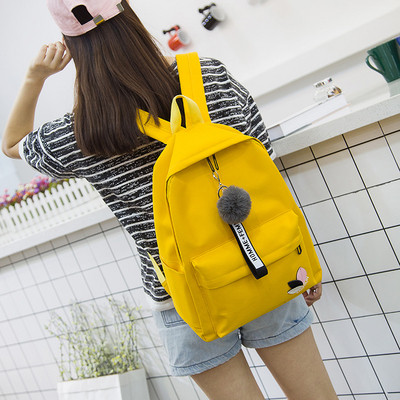 Ежедневен модел дамска раница с пух в няколко цвята