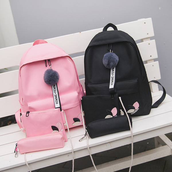 Ежедневен модел дамска раница с пух в няколко цвята