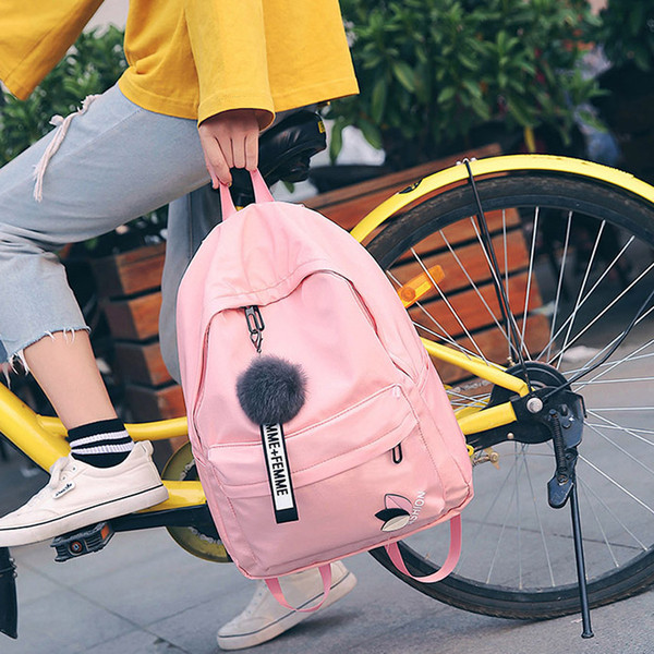 Ежедневен модел дамска раница с пух в няколко цвята