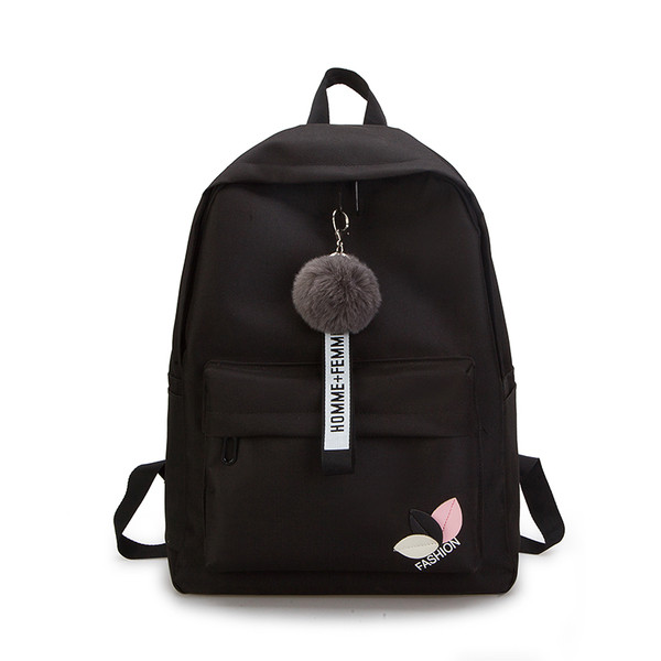 Ежедневен модел дамска раница с пух в няколко цвята