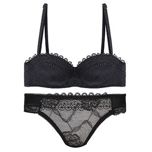 Set dama in trei culori cu dantela