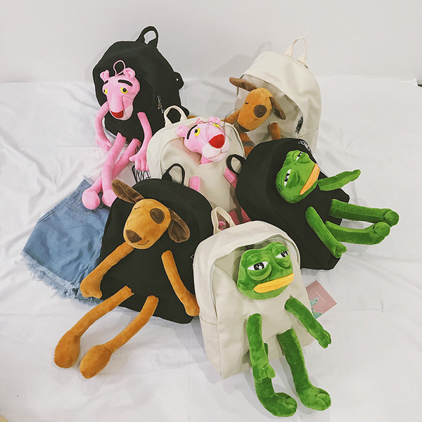 Модерна детска раница с 3D елементи в два цвята подходяща за момичета и момчета