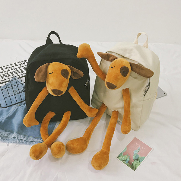 Модерна детска раница с 3D елементи в два цвята подходяща за момичета и момчета