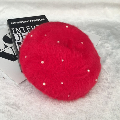 Pălărie modernă de puf pentru femei în diferite culori - două modele