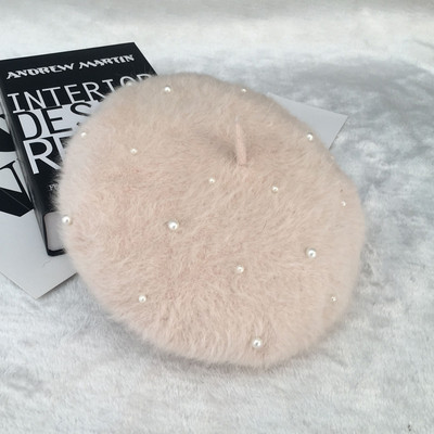 Pălărie modernă de puf pentru femei în diferite culori - două modele