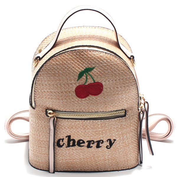 Rucsac de dama model casual cu broderie in doua modele si culori