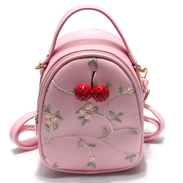 Kis női hátizsák több színben hímzéssel