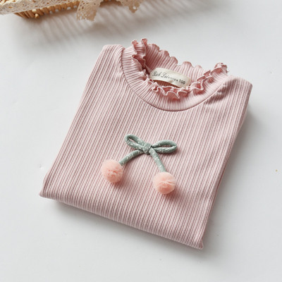 Bluza moderna pentru copii pentru fete cu decor 3D in trei culori