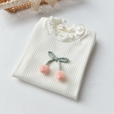 Bluza moderna pentru copii pentru fete cu decor 3D in trei culori