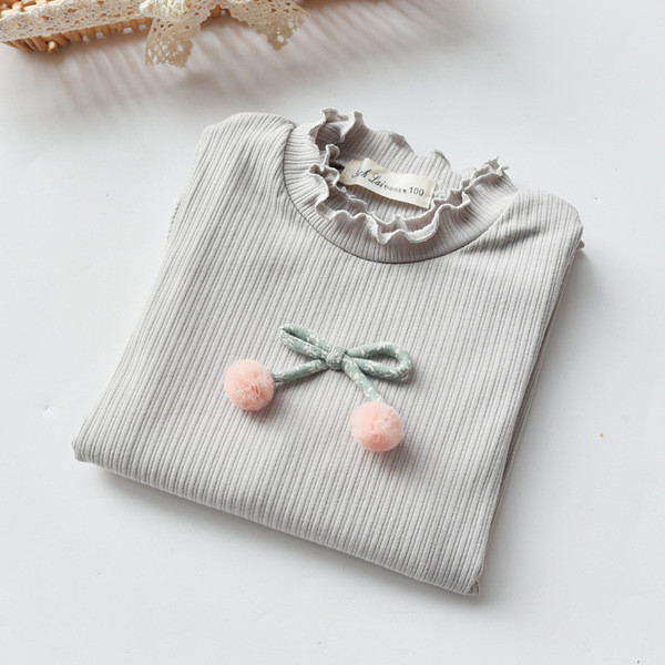 Bluza moderna pentru copii pentru fete cu decor 3D in trei culori