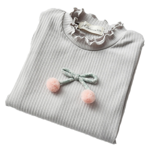 Bluza moderna pentru copii pentru fete cu decor 3D in trei culori