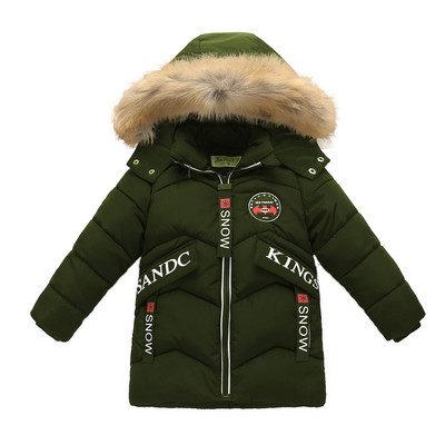 Ежедневен модел детско яке за момичета и момчета с качулка и пух в няколко цвята - два модела