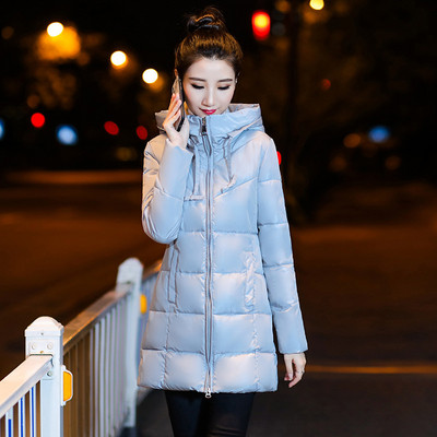 Дамско зимно яке с качулка в няколко цвята