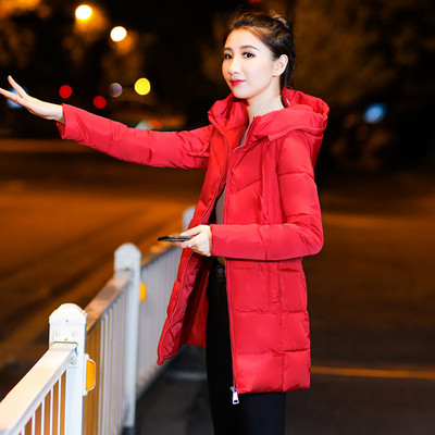 Дамско зимно яке с качулка в няколко цвята