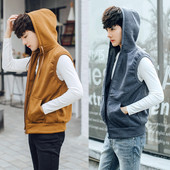 Мъжки изчистен спортен елек в няколко цвята