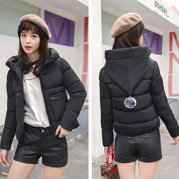 Модерно дамско яке с качулка в пет цвята