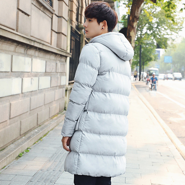 Мъжко яке дълъг модел с джобове в два цвята