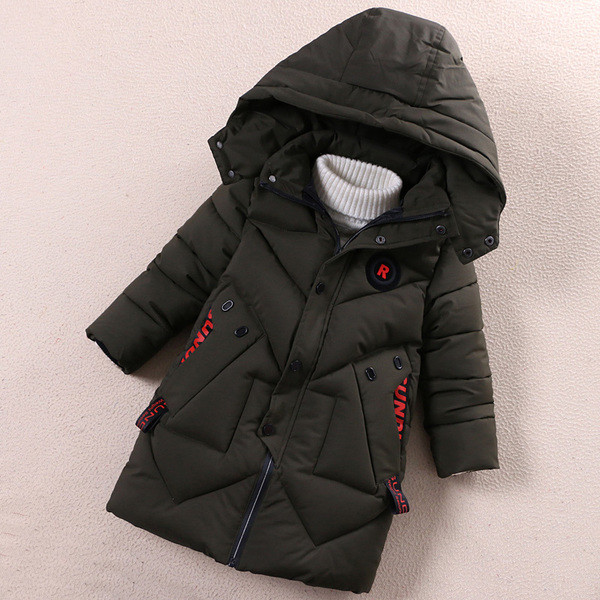 Детско зимно яке за момчета с качулка в три цвята