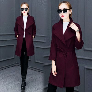 Стилно  дамско палто  с V-образна яка в няколко цвята