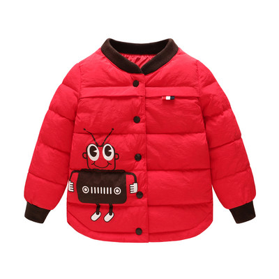 Стилно детско яке за момичета и момчета с апликация в няколко цвята