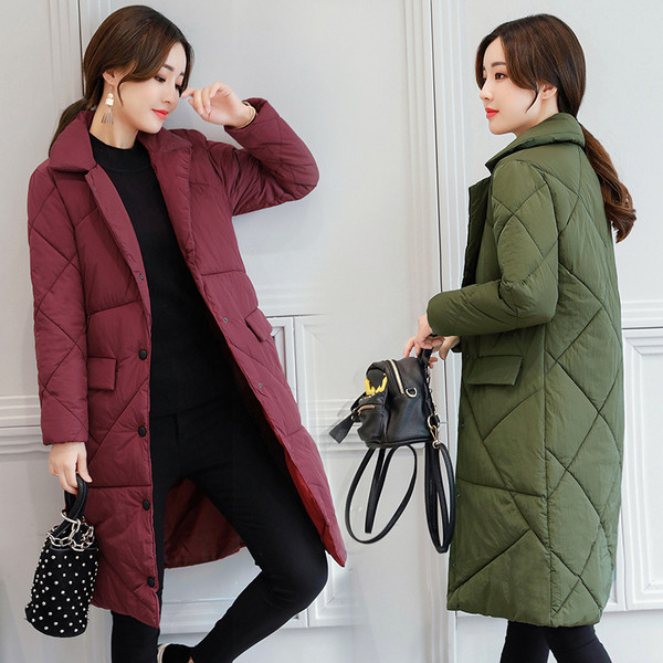 Дълго дамско яке с метални копчета и качулка в шест цвята