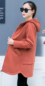 Palton dama sport-casual cu gluga in mai multe culori