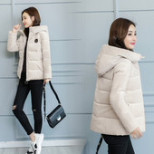 Стилно дамско яке с качулка в пет цвята